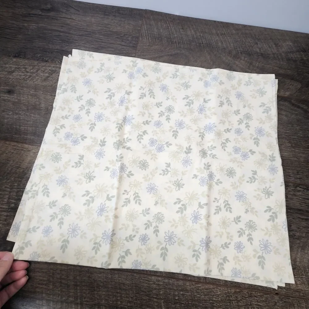 Vtg Westpoint Stevens Floral Sheet Set 4 Pc Queen USA Romantic Cottage Core